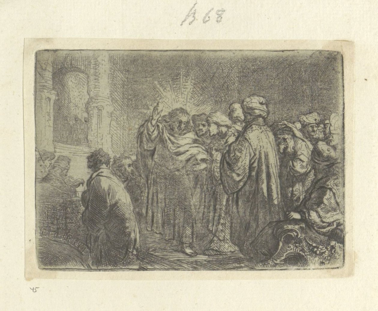 Schatpenning Kokoelma kahdeksankymmentäviisi alkuperäistä vedosta (sarjan nimi) tekijältä Rembrandt van Rijn