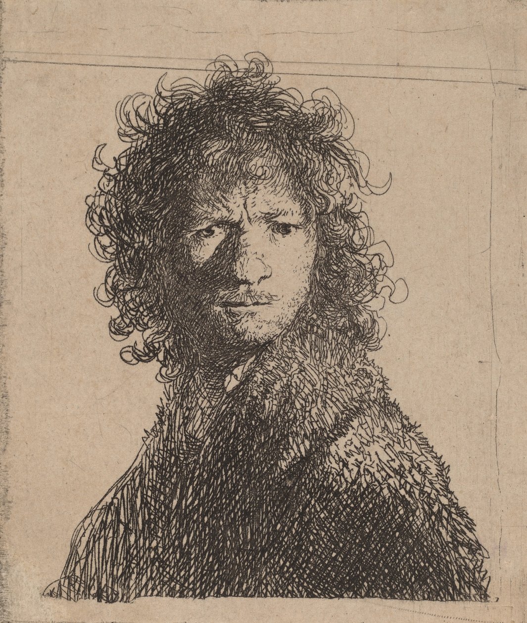 Omakuva, Kulmia rypistävä, 1630. tekijältä Rembrandt van Rijn