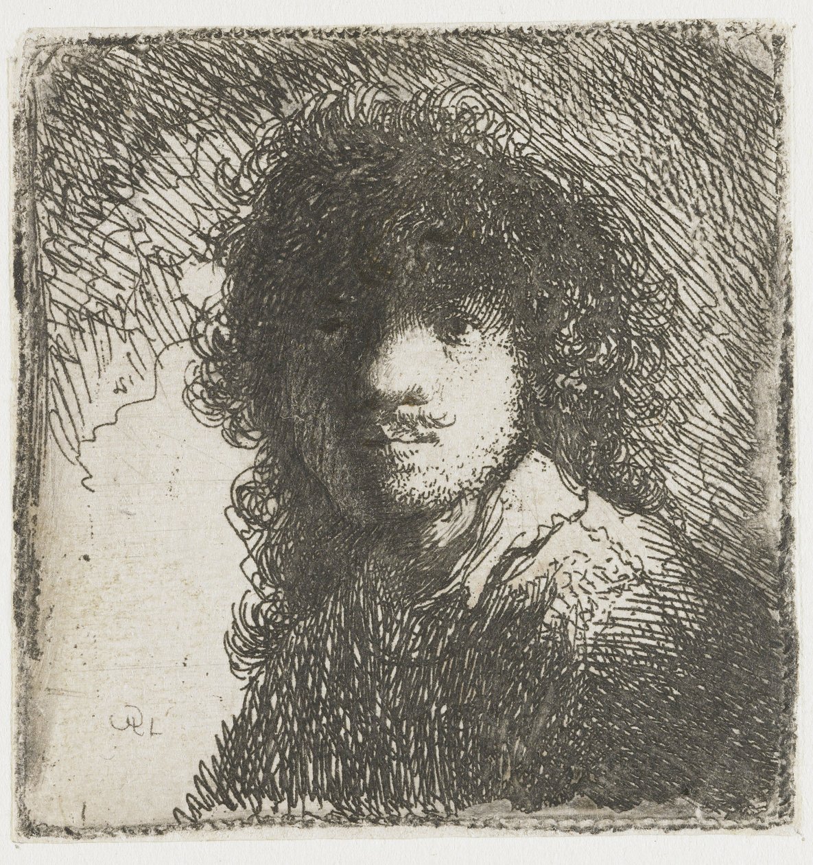 Omakuva, noin 1627. tekijältä Rembrandt van Rijn