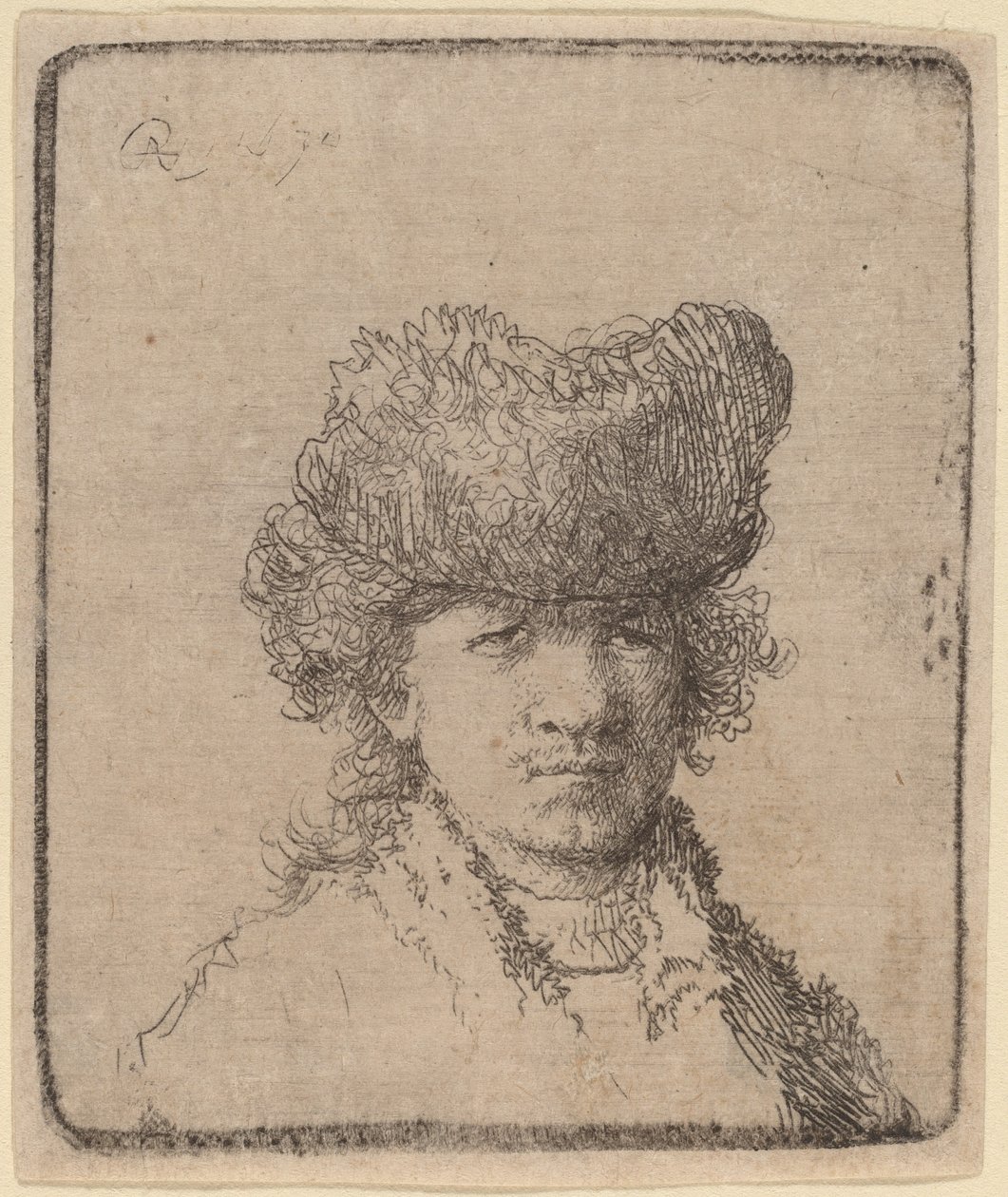 Omakuva turkislakissa tekijältä Rembrandt van Rijn