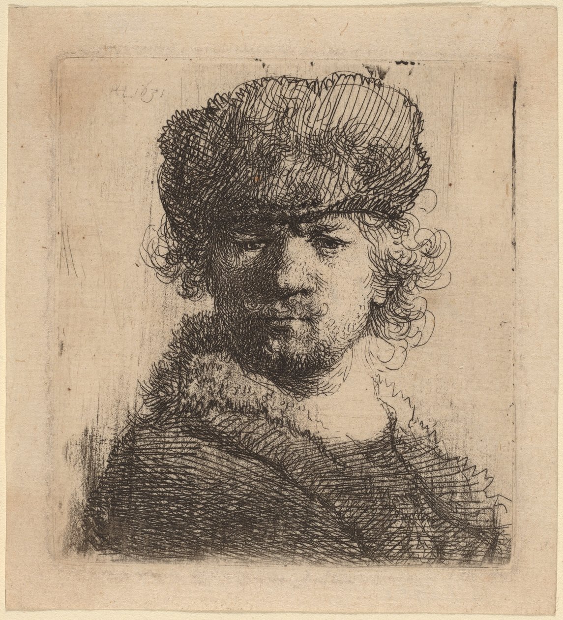 Omakuva raskaassa turkislakissa tekijältä Rembrandt van Rijn