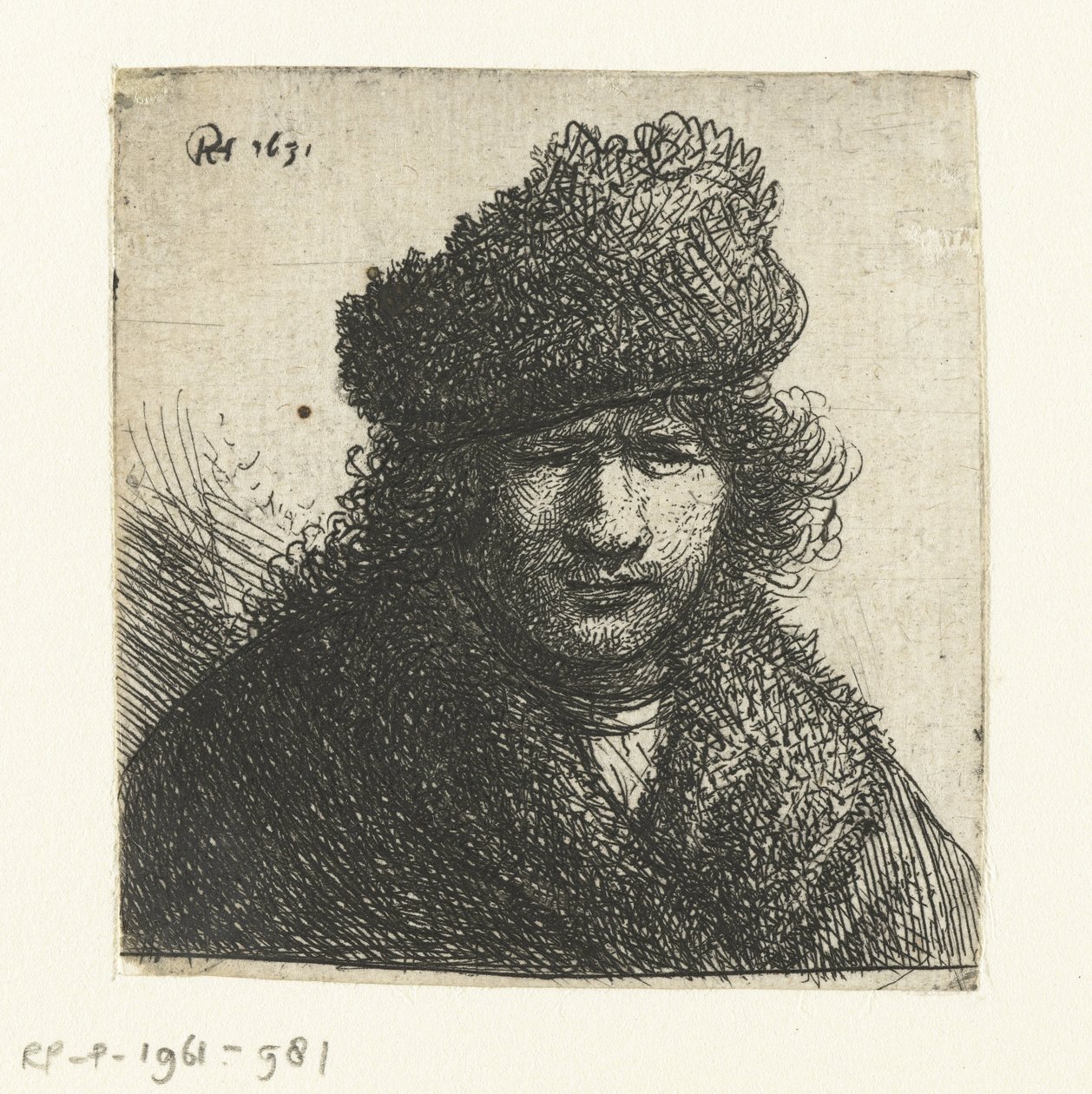 Omakuva vinossa turkislakissa: rintakuva tekijältä Rembrandt van Rijn