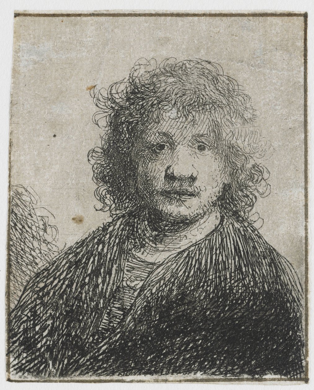 Omakuva leveällä nenällä Omakuva, jossa leveä nenä tekijältä Rembrandt van Rijn