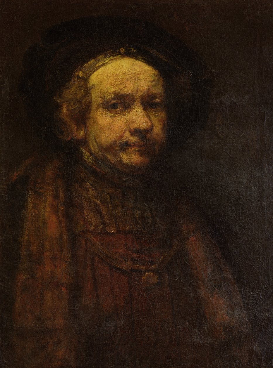 Omakuva, vanhus tekijältä Rembrandt van Rijn
