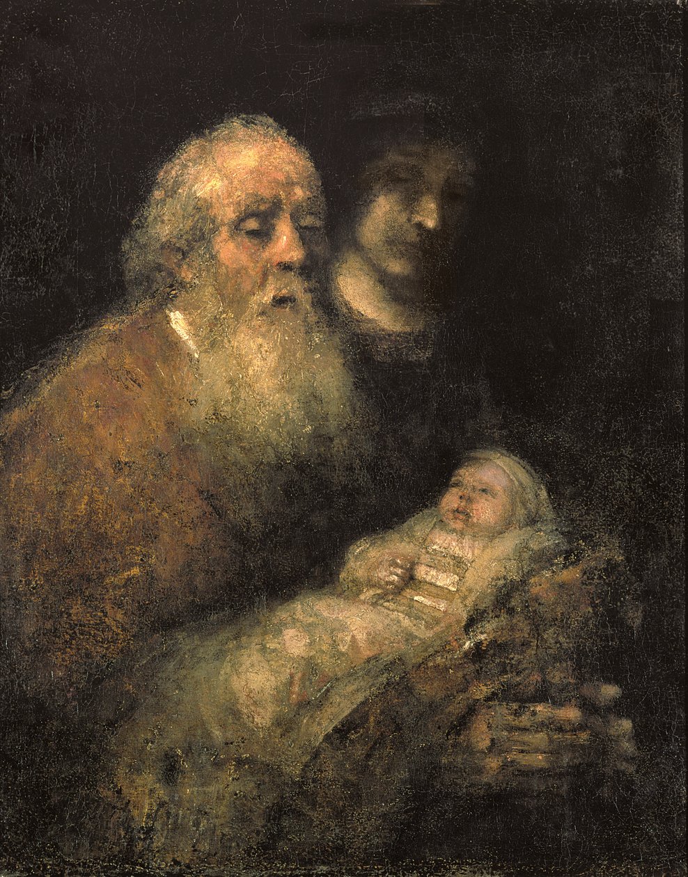 Simeon temppelissä, 1669 tekijältä Rembrandt van Rijn