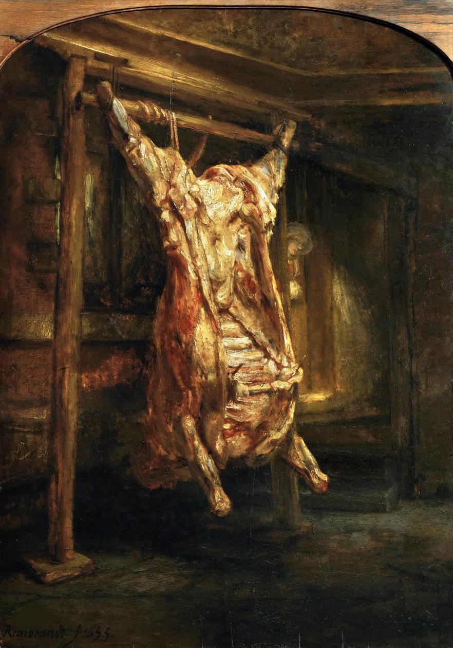 Teurastettu härkä, 1655. tekijältä Rembrandt van Rijn