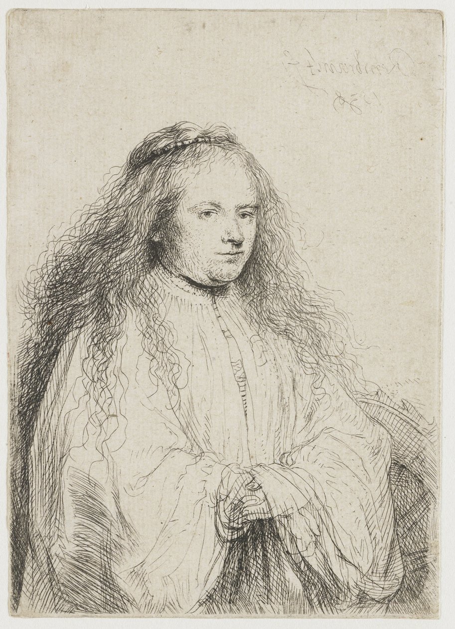 Pyhä Katariina ("pieni juutalainen morsian") tekijältä Rembrandt van Rijn