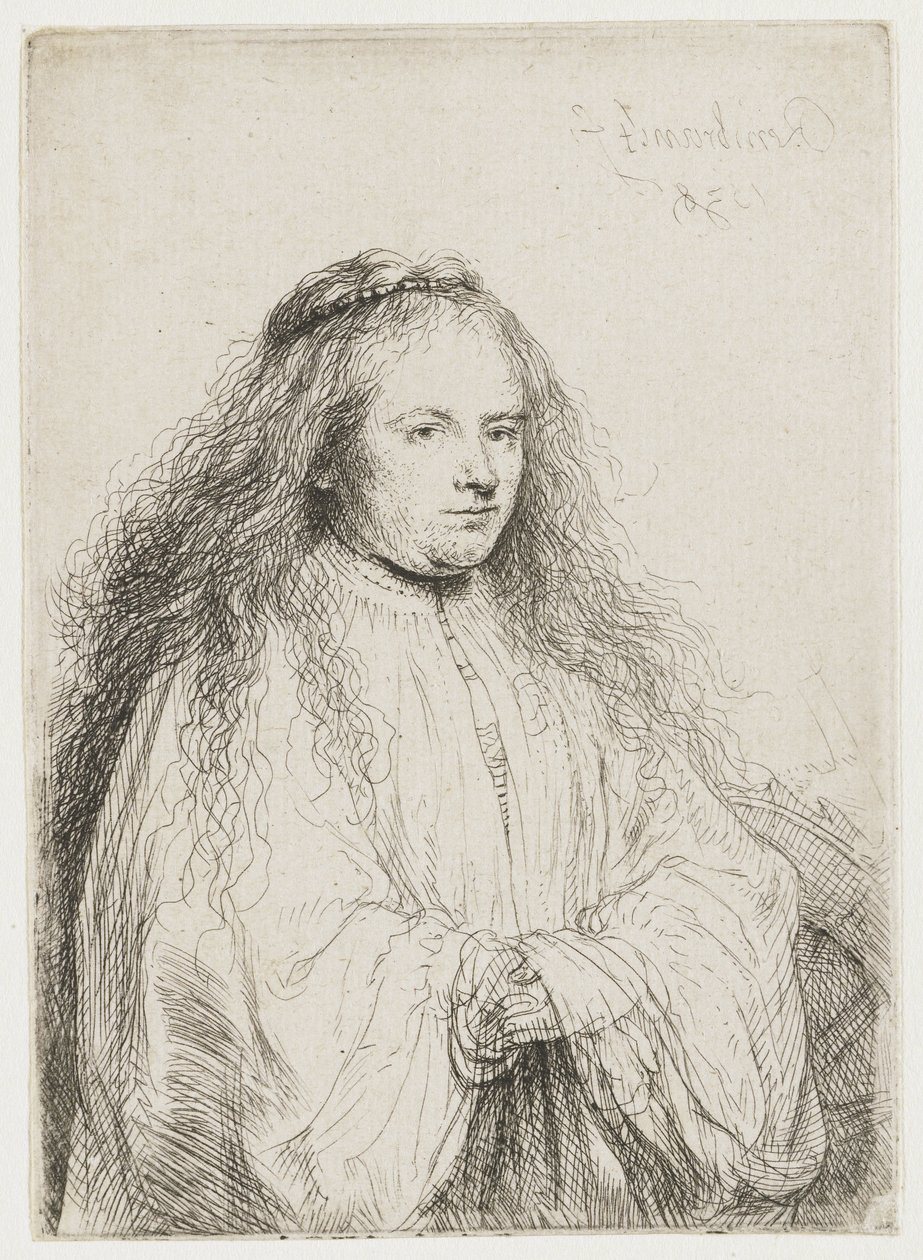 Pyhä Katariina ("pieni juutalainen morsian") tekijältä Rembrandt van Rijn