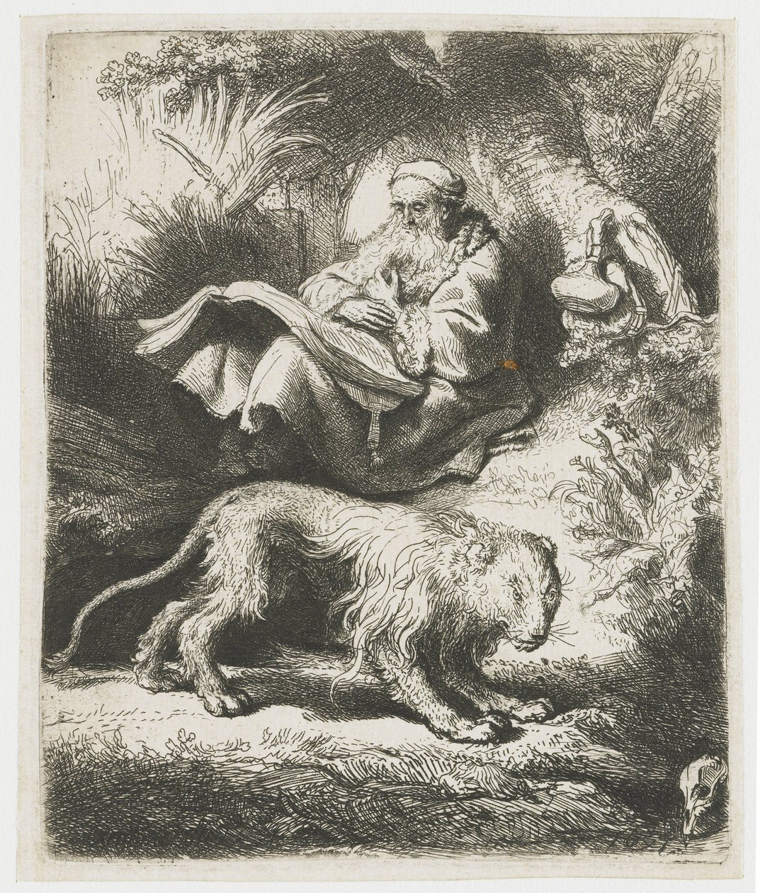 Pyhän Hieronymuksen lukeminen tekijältä Rembrandt van Rijn