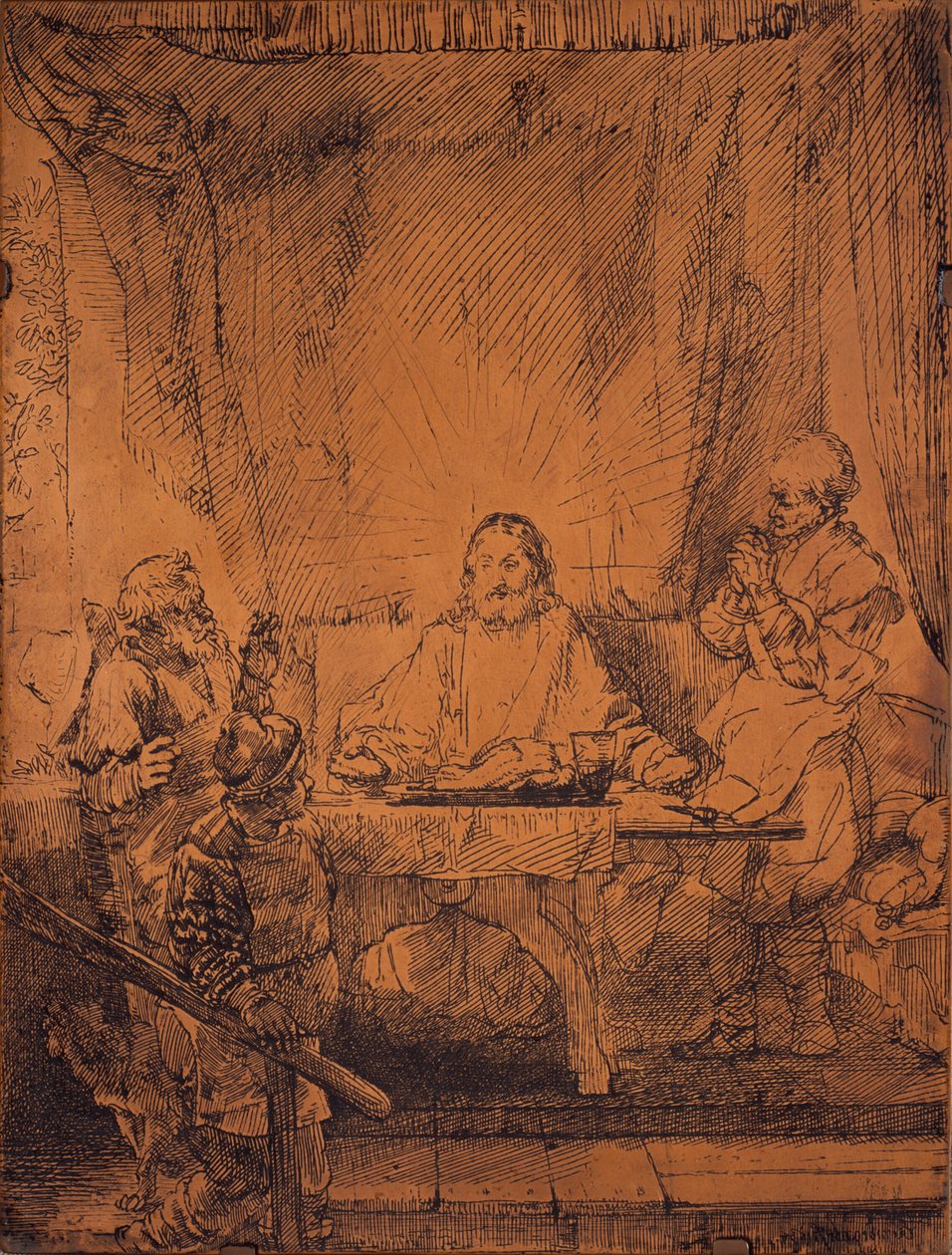 Illallinen Emmauksessa tekijältä Rembrandt van Rijn
