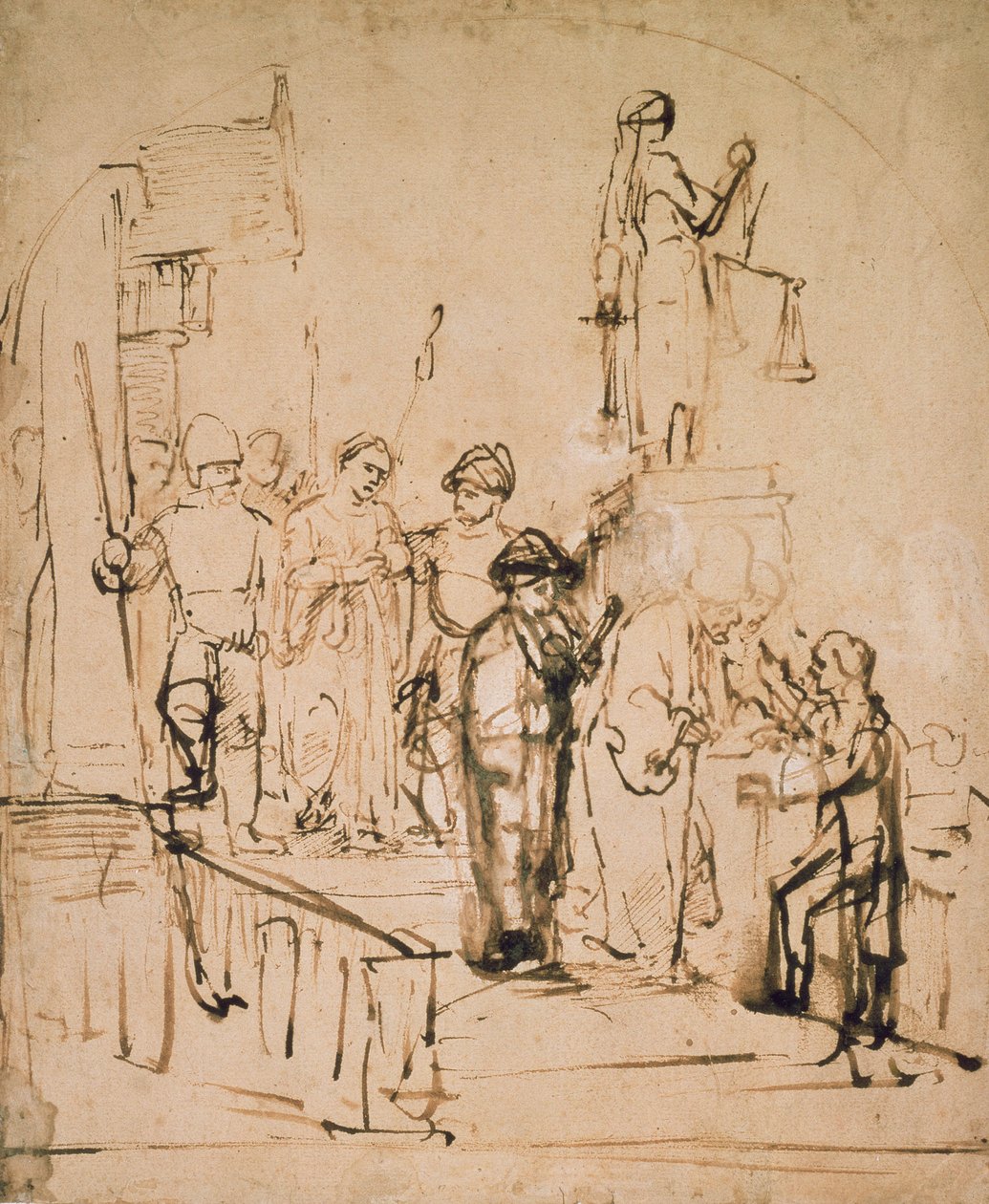 Susanna tuomittu, 1600-luku tekijältä Rembrandt van Rijn