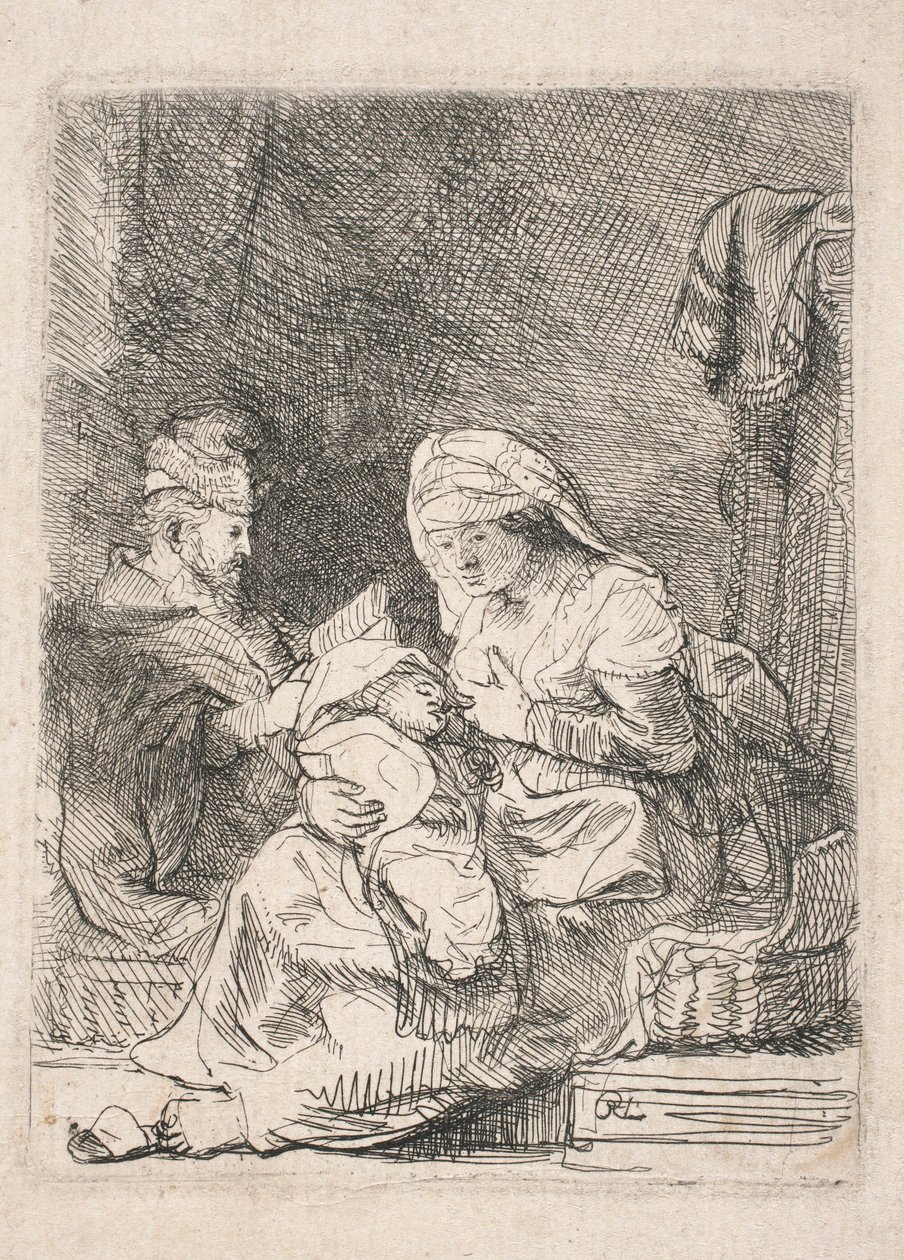 Pyhä perhe tekijältä Rembrandt van Rijn