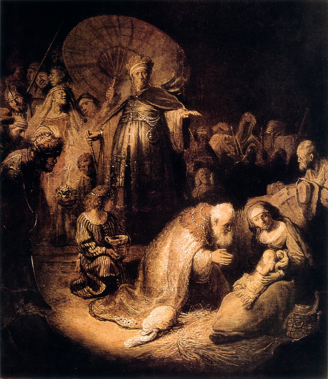 Maagien palvonta, 1632 tekijältä Rembrandt van Rijn