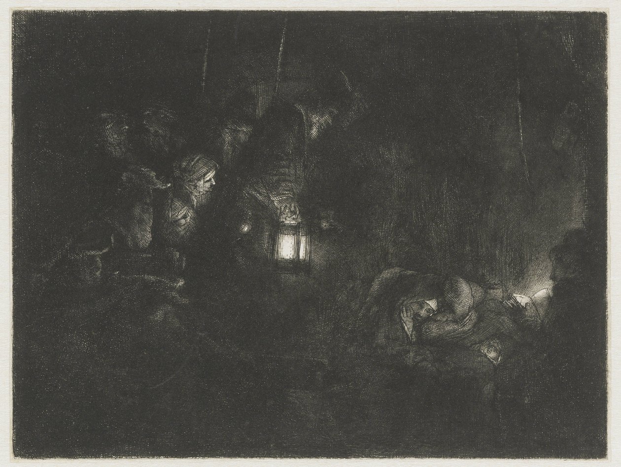 Paimenten palvonta Paimenten palvonta: yöpala tekijältä Rembrandt van Rijn