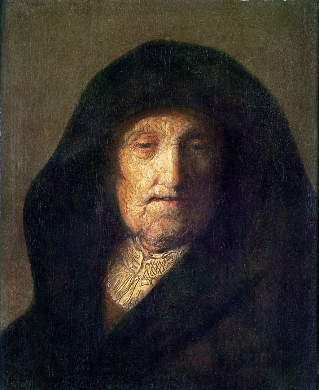 Taiteilijan äiti (öljy) tekijältä Rembrandt van Rijn