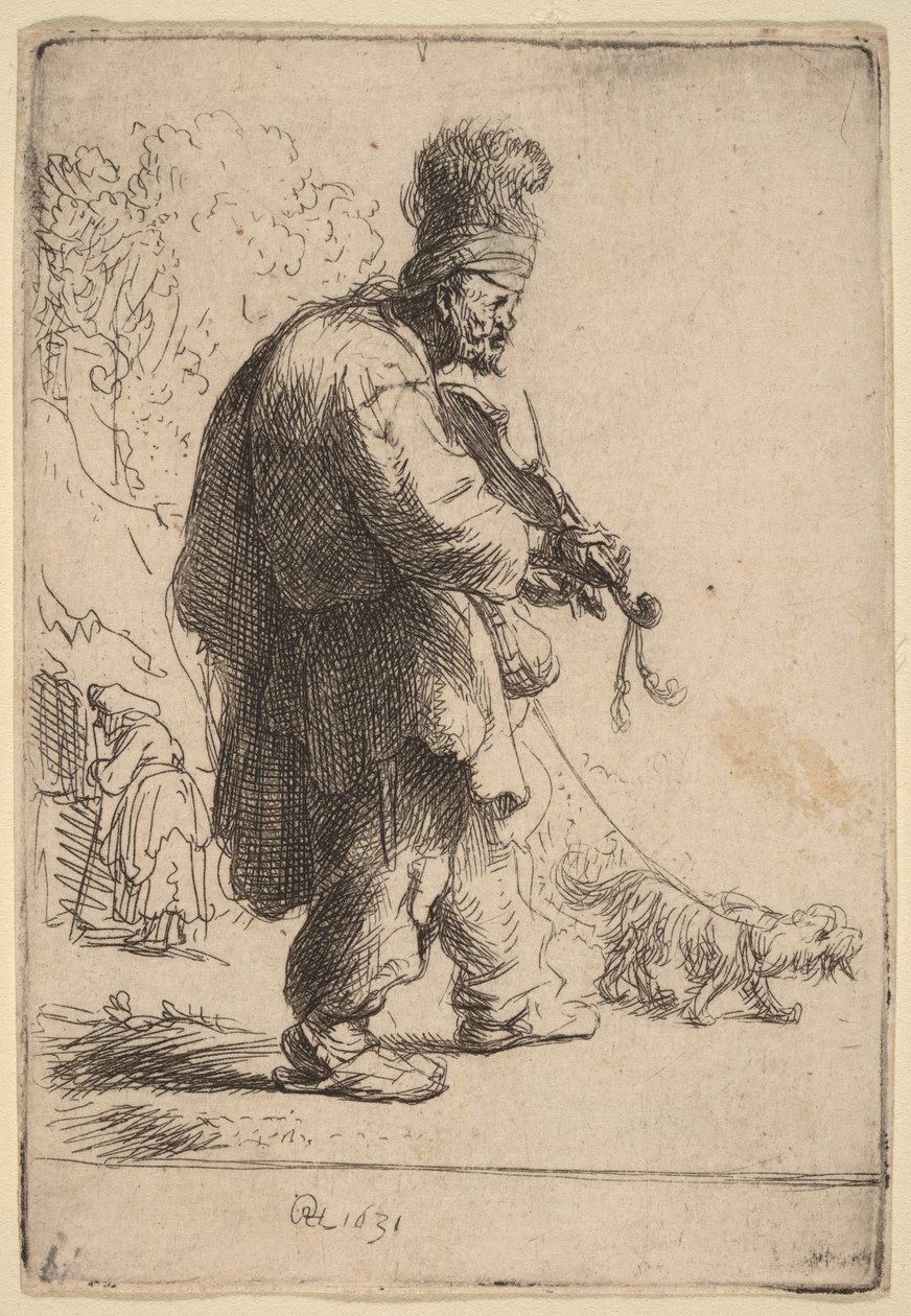 Sokea viulisti tekijältä Rembrandt van Rijn