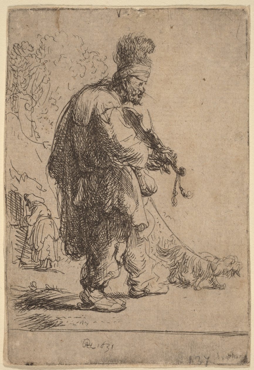 Sokea viulisti tekijältä Rembrandt van Rijn