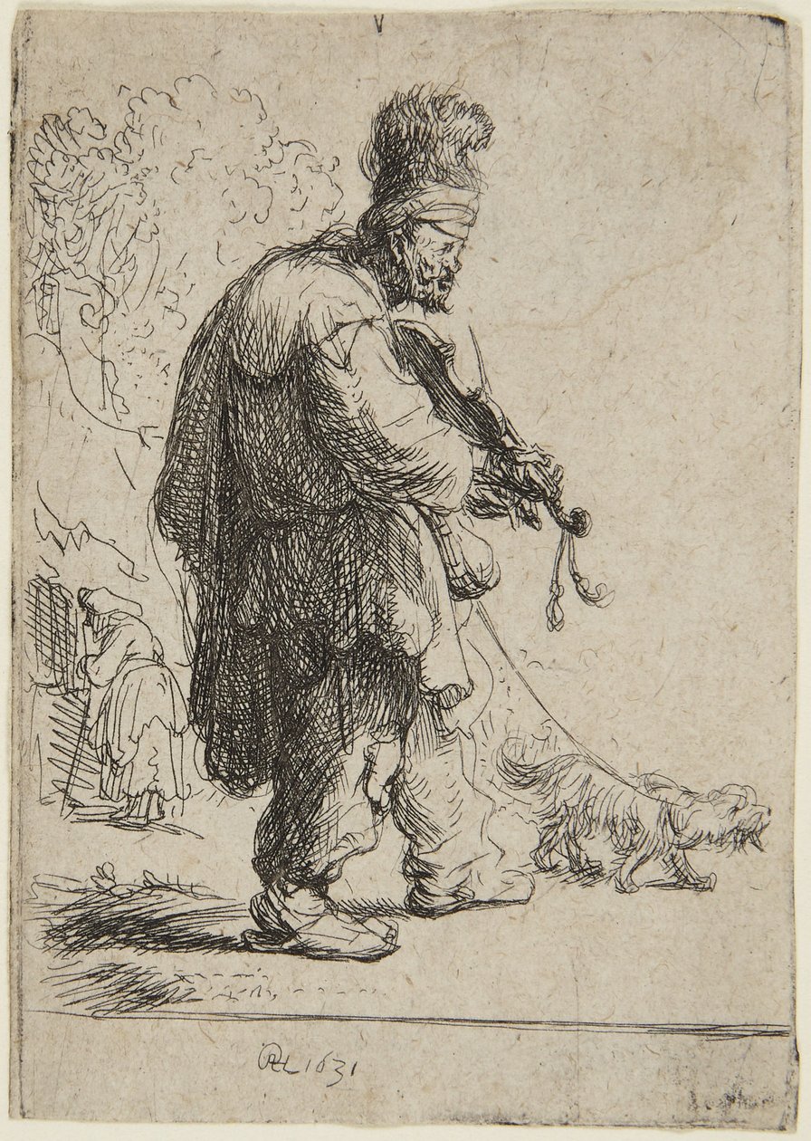 Sokea viulisti tekijältä Rembrandt van Rijn