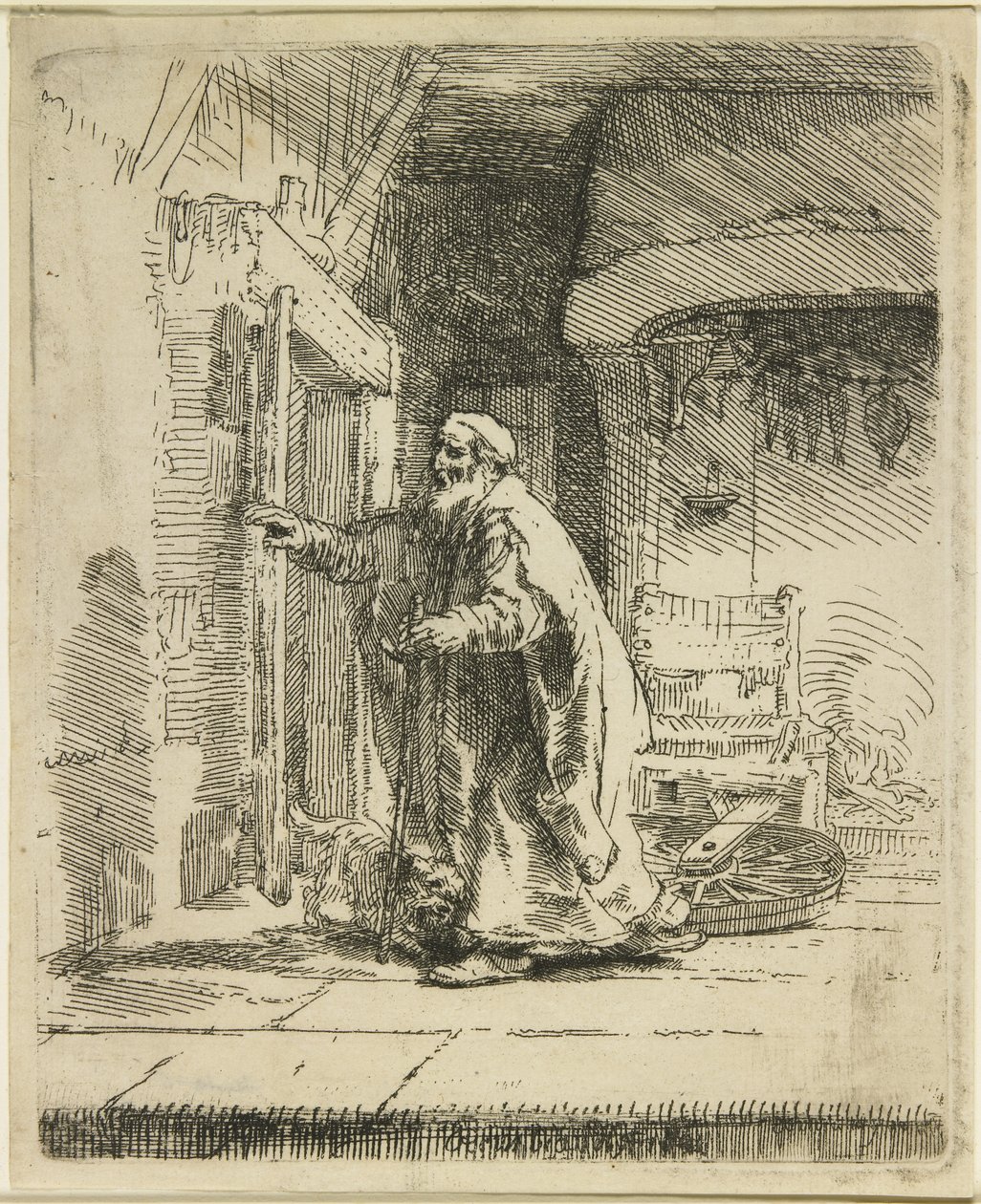 Tobitin sokeus, 1651 tekijältä Rembrandt van Rijn