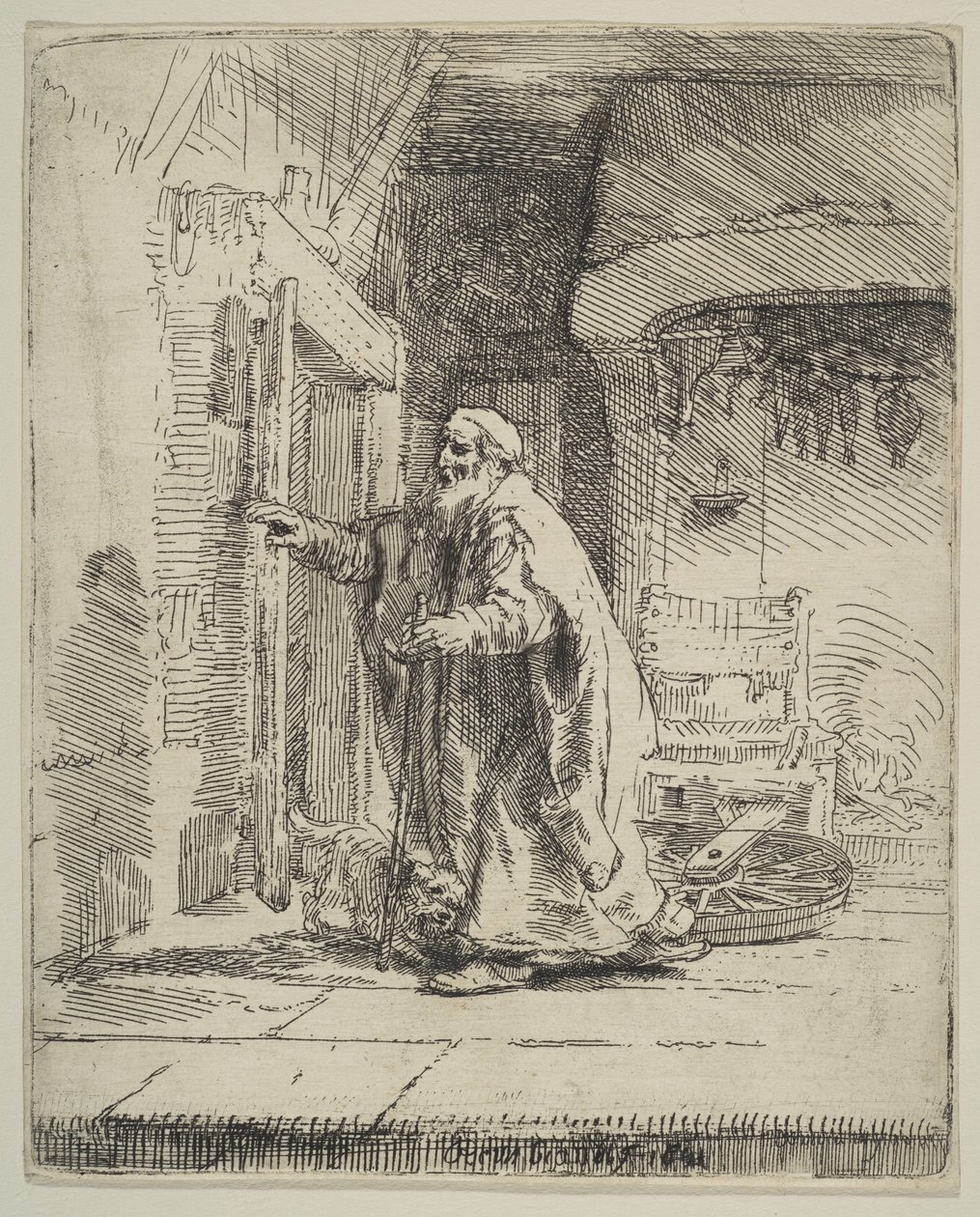 Tobitin sokeus, 1651. tekijältä Rembrandt van Rijn