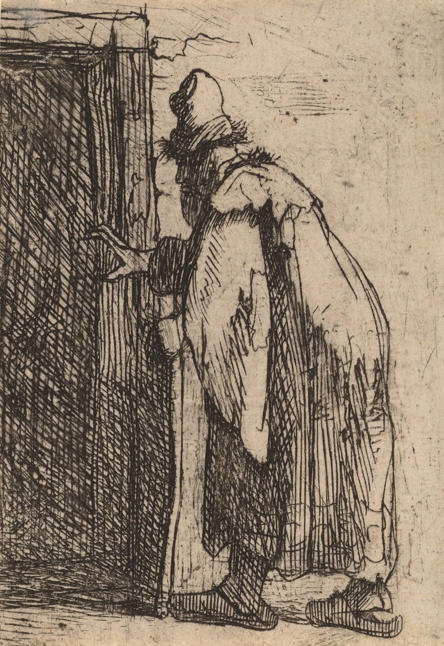 Tobitin sokeus: luonnos, c. 1629. tekijältä Rembrandt van Rijn
