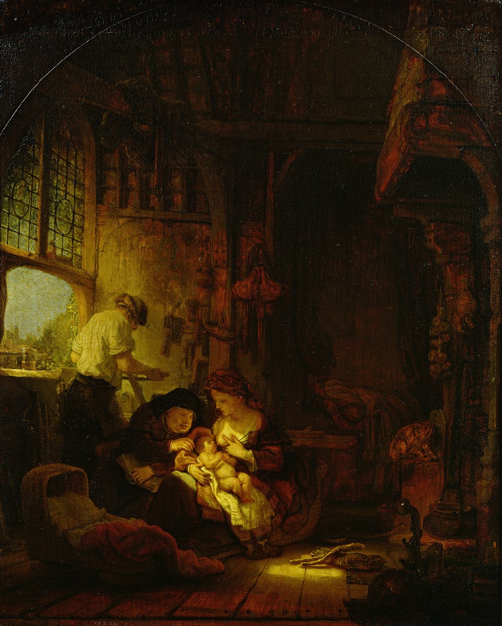 Puuseppä, 1640 tekijältä Rembrandt van Rijn