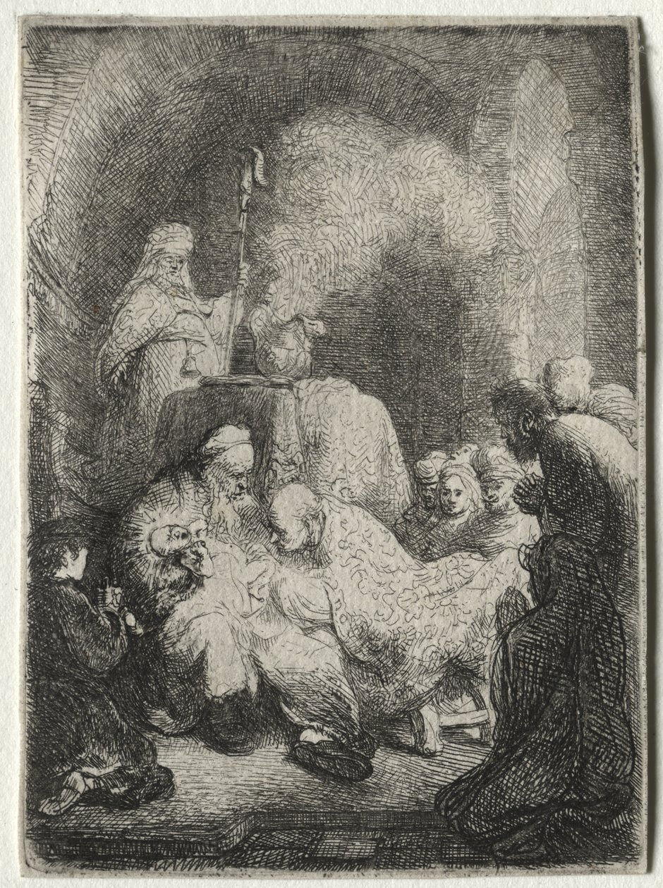 Ympärileikkaus: Pieni lautanen tekijältä Rembrandt van Rijn