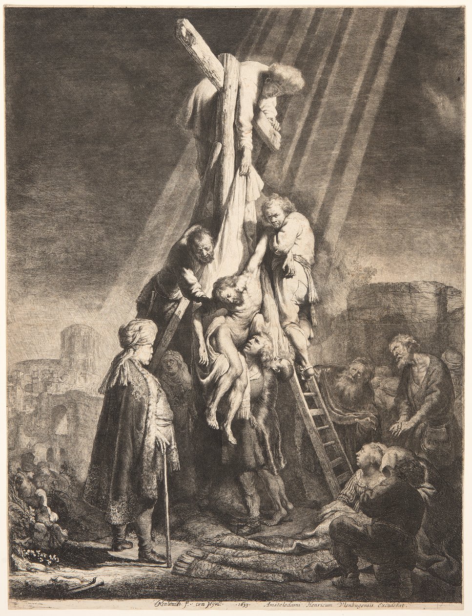 Laskeutuminen ristiltä tekijältä Rembrandt van Rijn