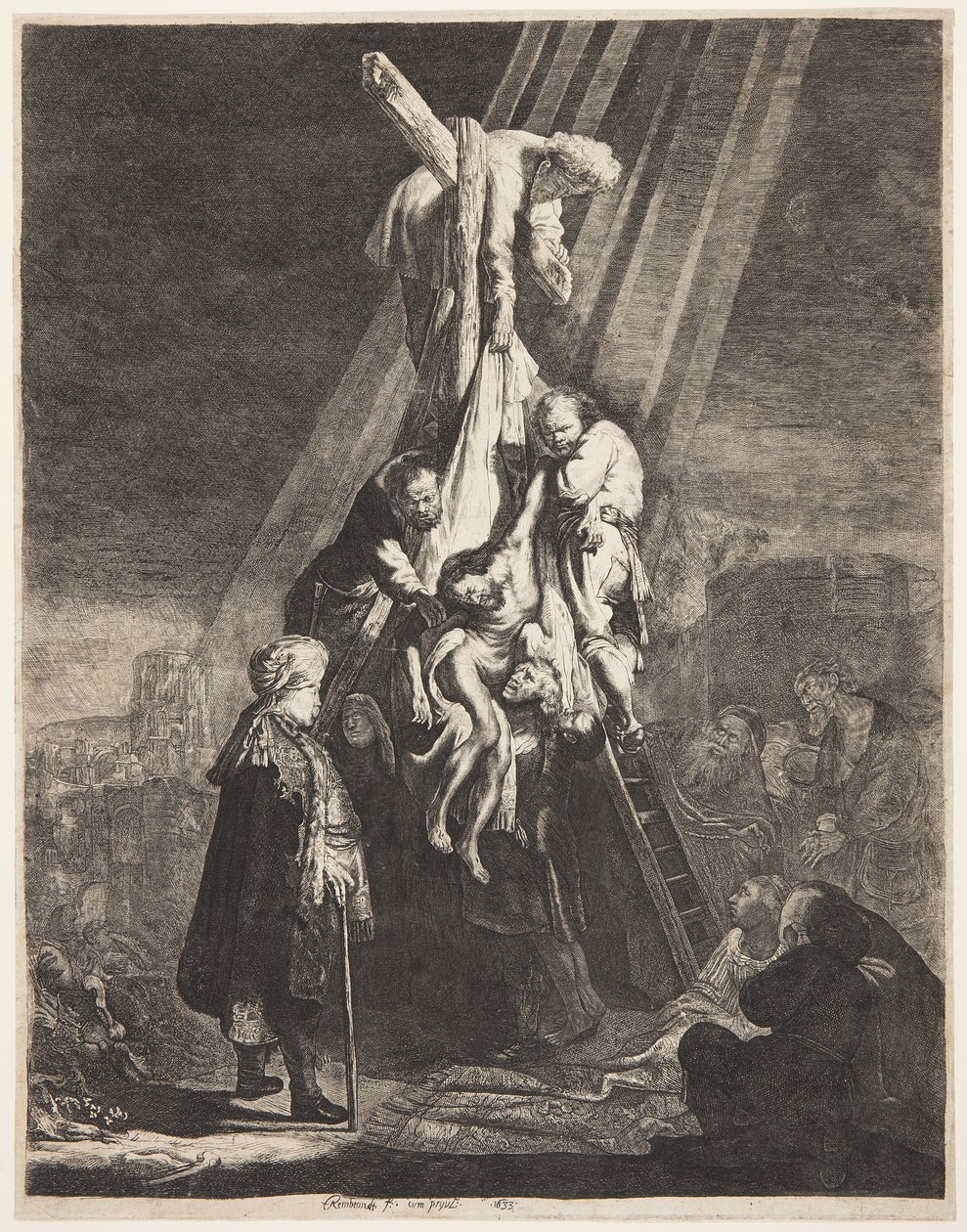 Laskeutuminen ristiltä tekijältä Rembrandt van Rijn