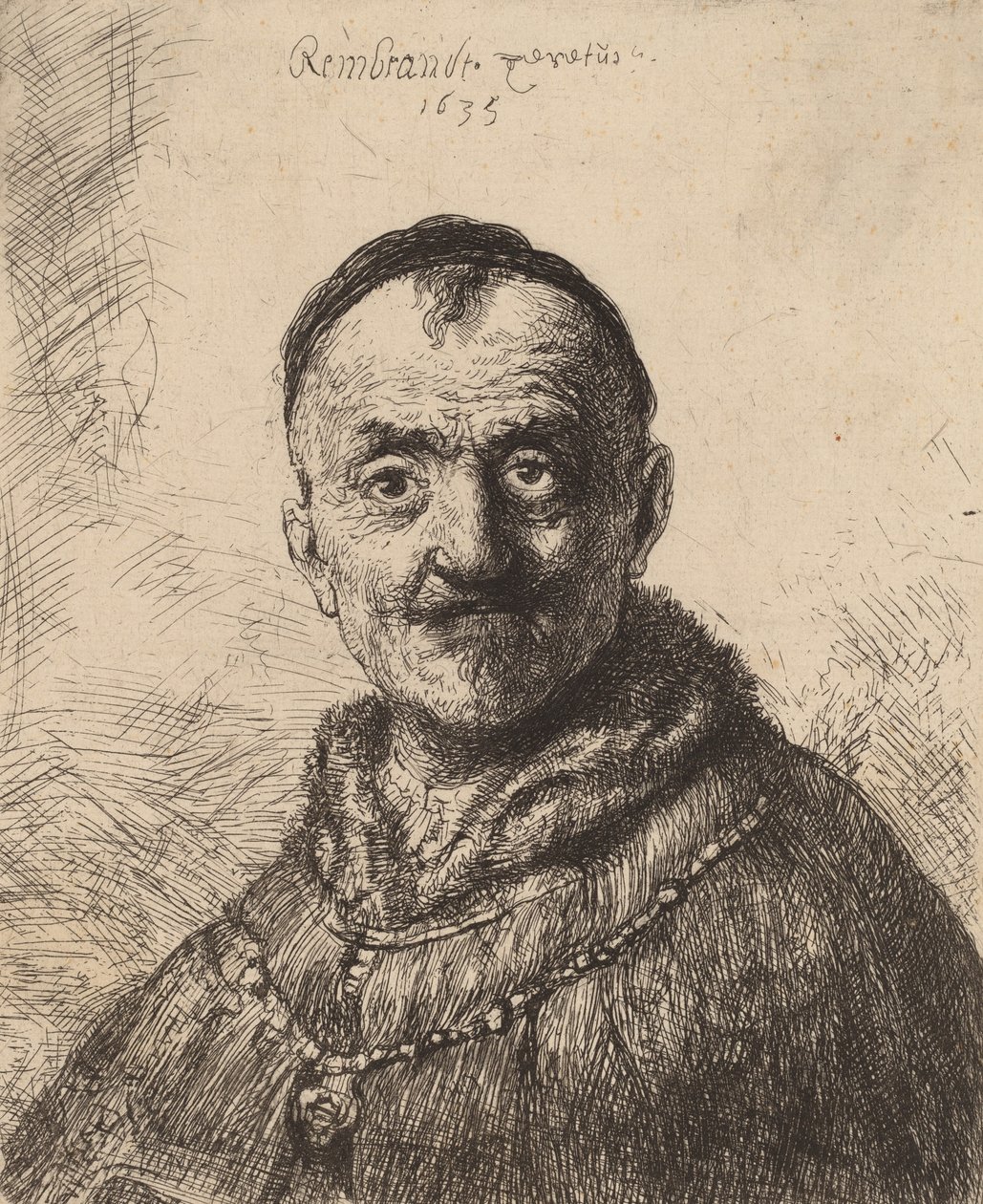 Ensimmäinen itämainen pää, 1635. tekijältä Rembrandt van Rijn