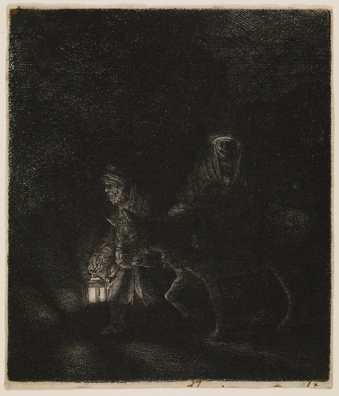 Pako Egyptiin (yöteos) tekijältä Rembrandt van Rijn