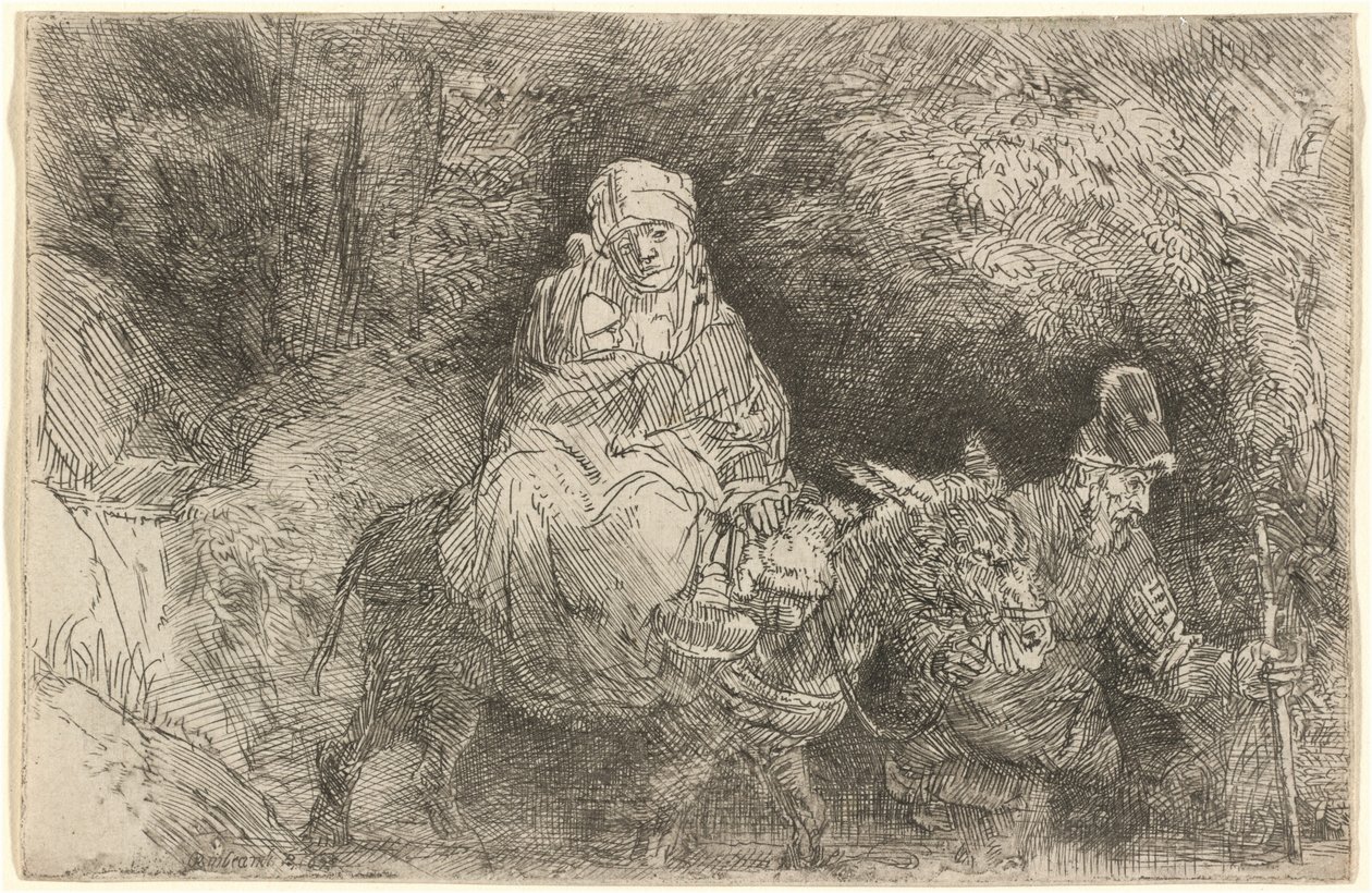 Lento Egyptiin: Puron ylittäminen tekijältä Rembrandt van Rijn