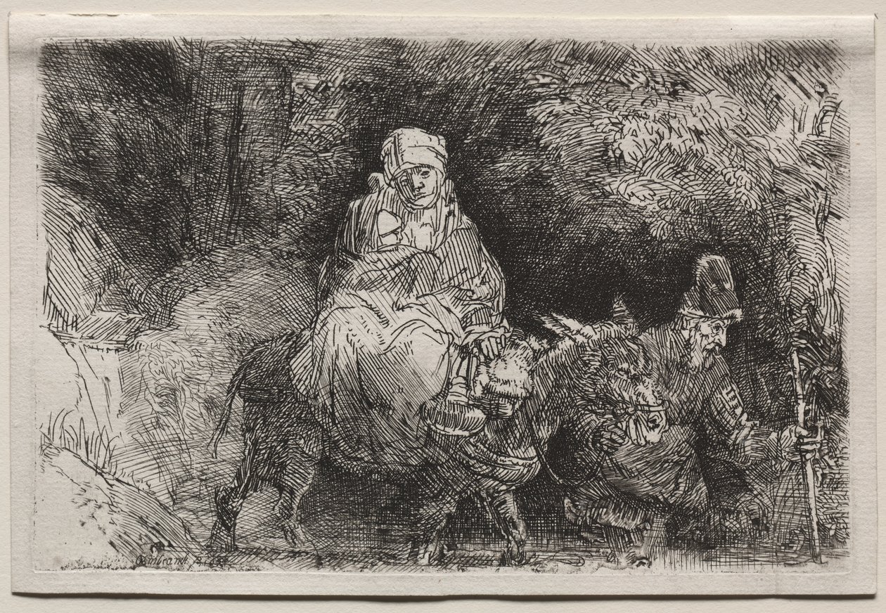 Lento Egyptiin: Puron ylittäminen tekijältä Rembrandt van Rijn