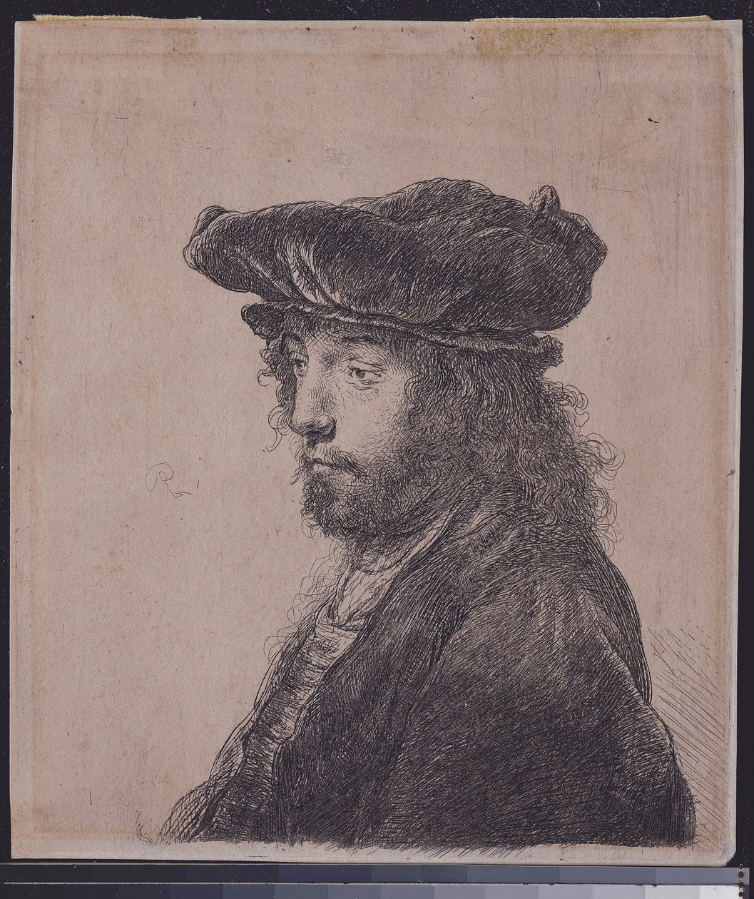 Neljäs itämainen pää, n. 1635 tekijältä Rembrandt van Rijn