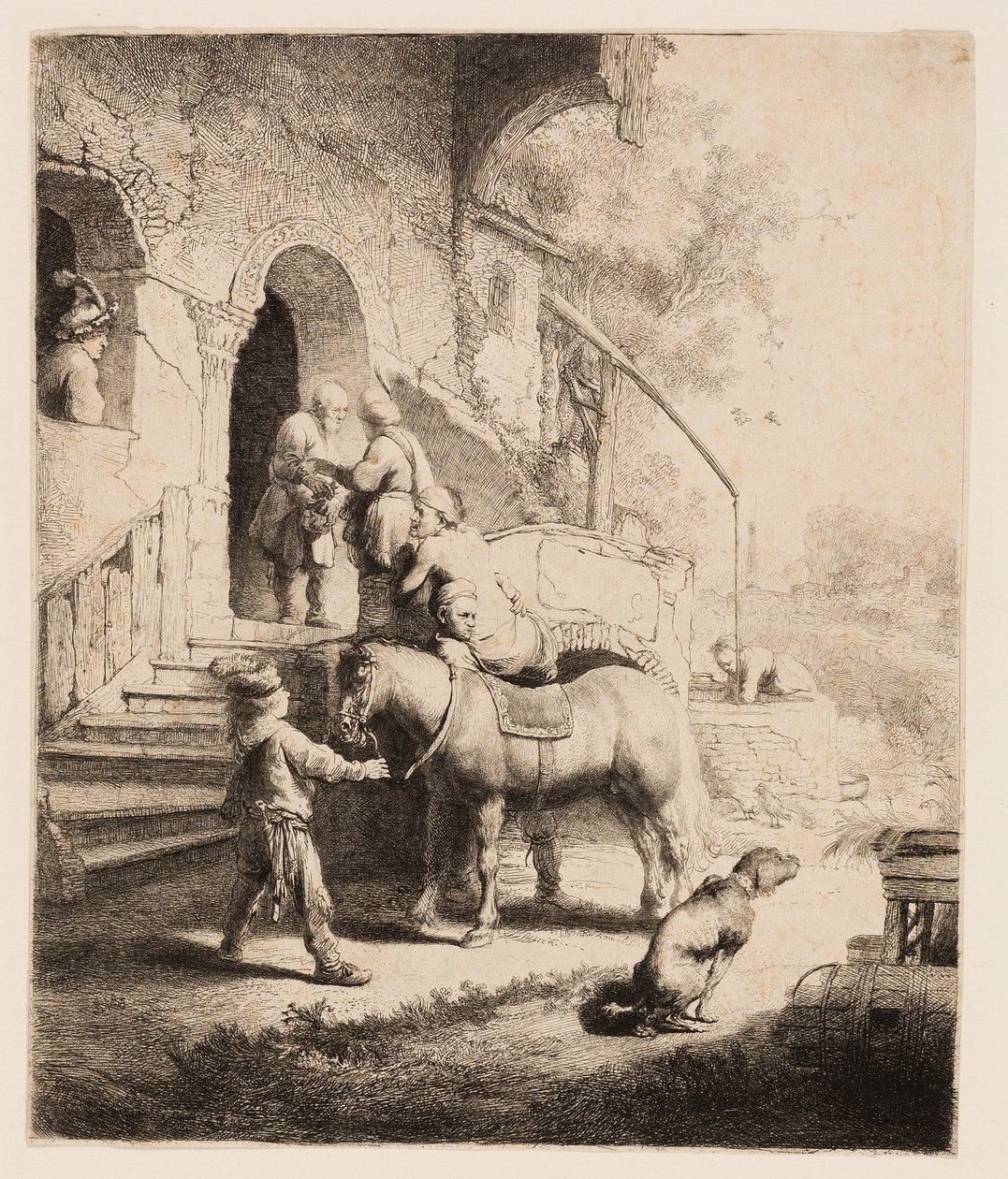 Laupias samarialainen tekijältä Rembrandt van Rijn