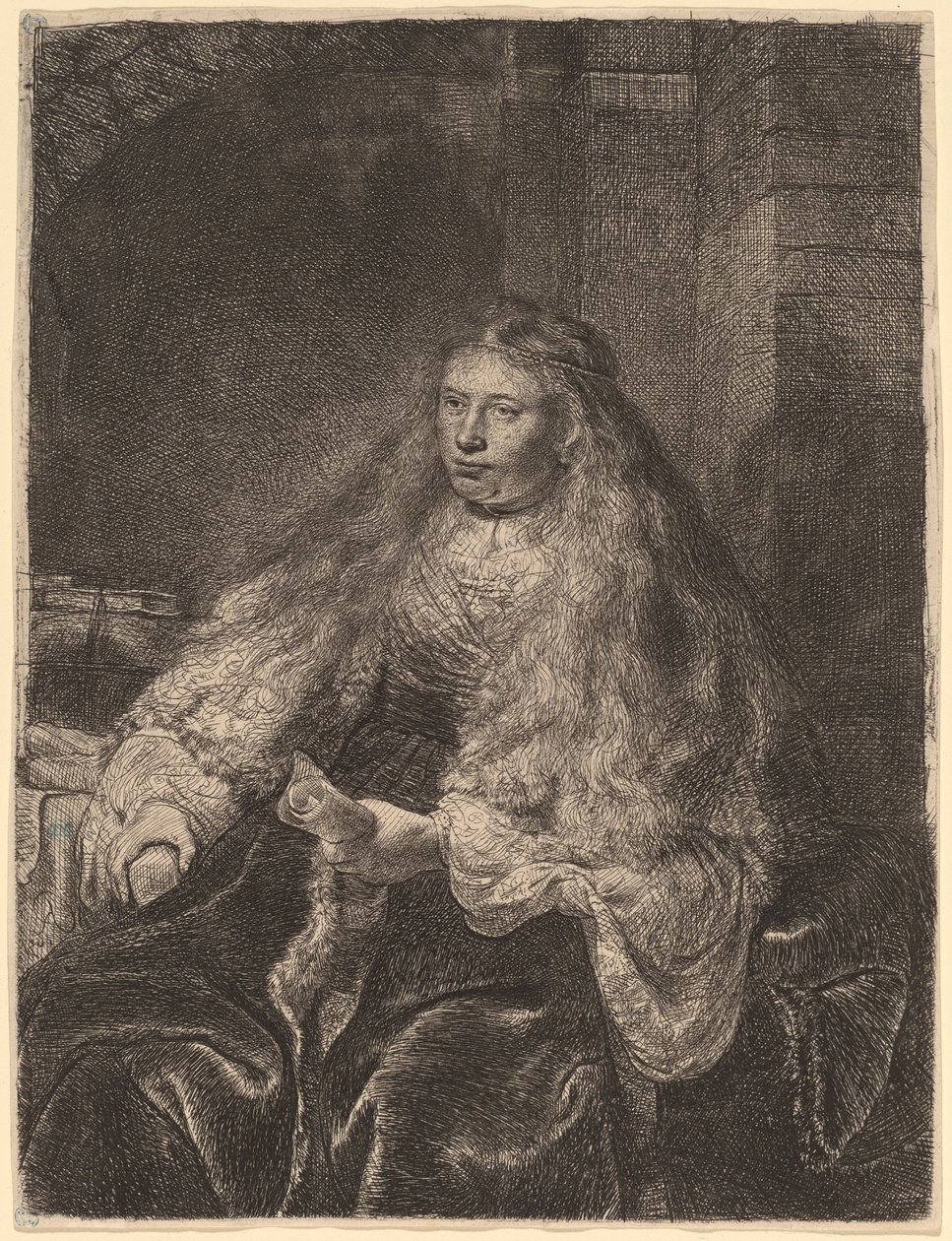 Suuri juutalainen morsian tekijältä Rembrandt van Rijn