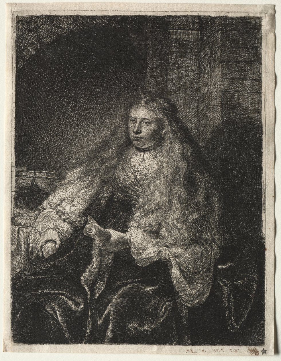 Suuri juutalainen morsian tekijältä Rembrandt van Rijn