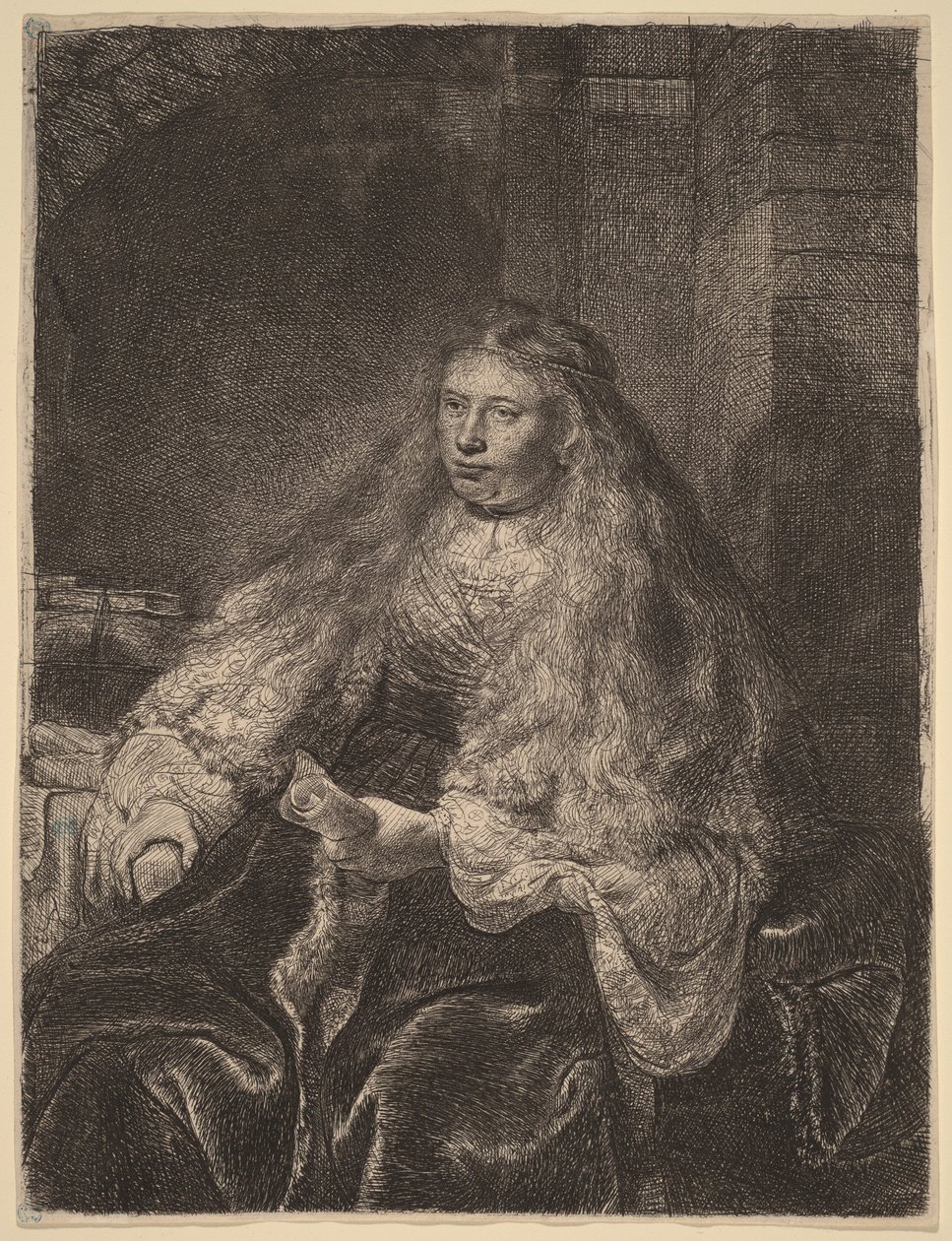 Suuri juutalainen morsian tekijältä Rembrandt van Rijn