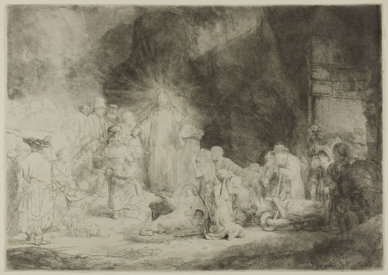 Sadan guldenin vedos tekijältä Rembrandt van Rijn
