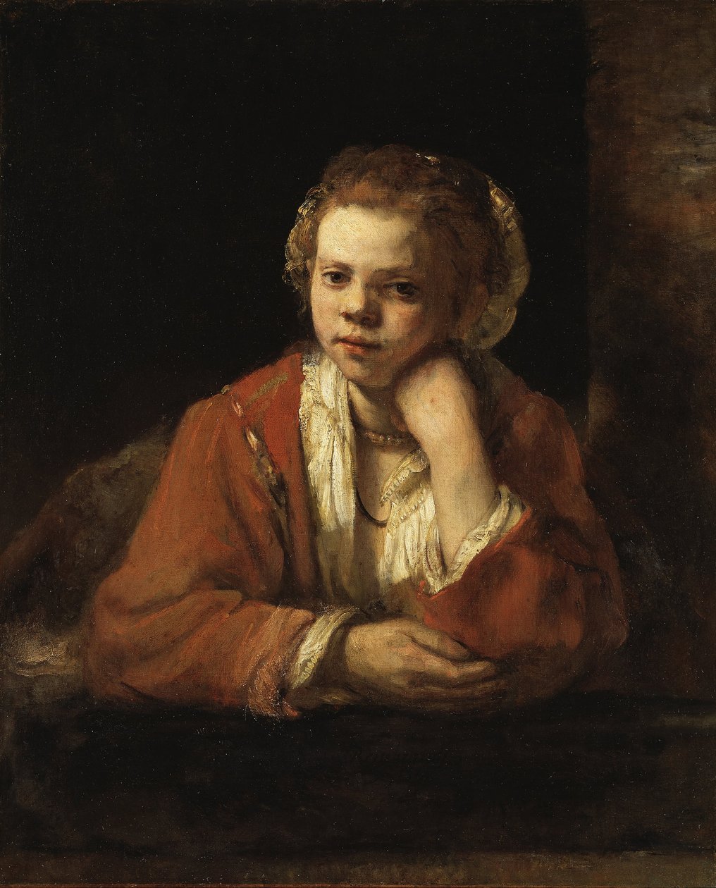 Keittiön piika tekijältä Rembrandt van Rijn