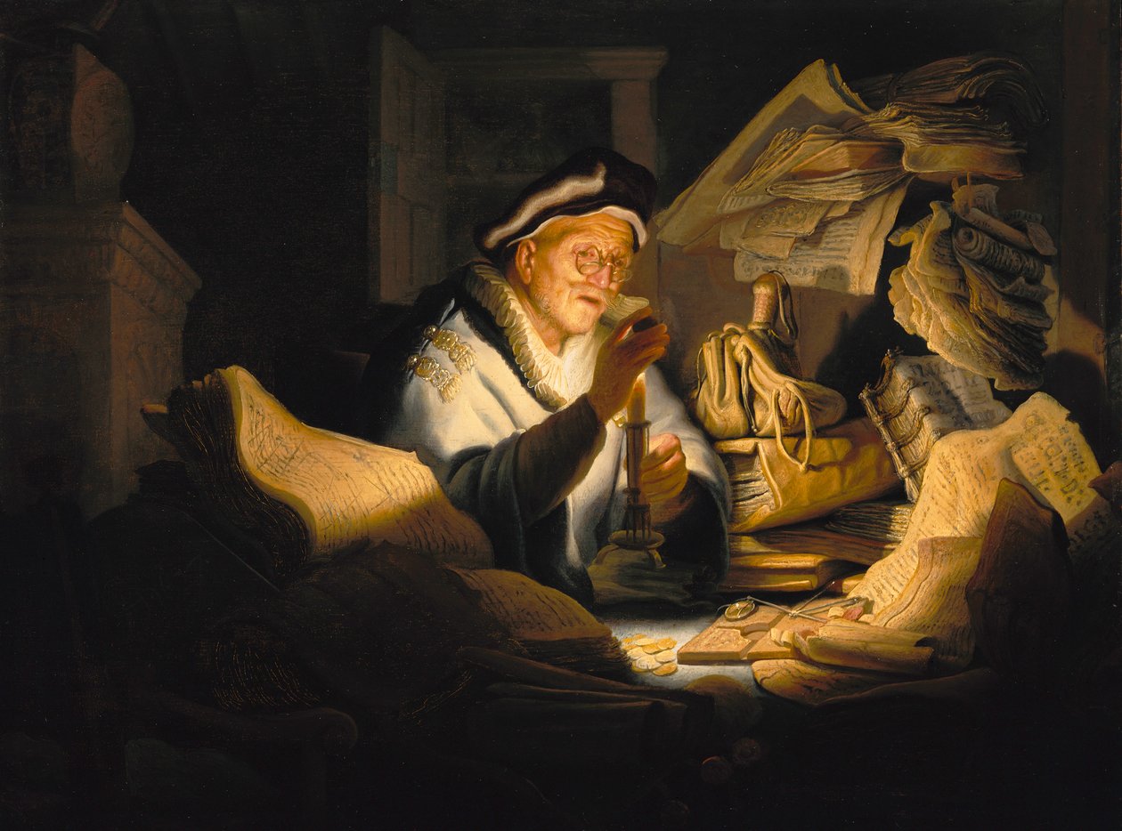 Vertaus rikkaasta hullusta, 1627. tekijältä Rembrandt van Rijn