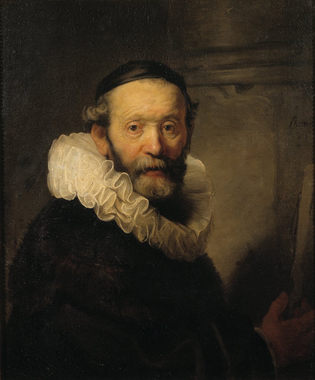 Saarnaaja Johannes Uttenbogaert, noin 1633 tekijältä Rembrandt van Rijn