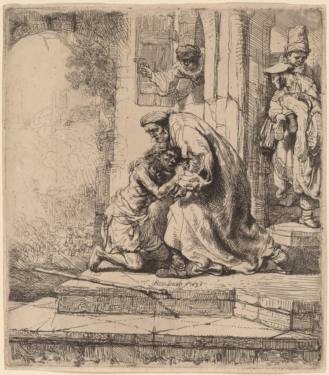 Tuhlaajapojan paluu tekijältä Rembrandt van Rijn