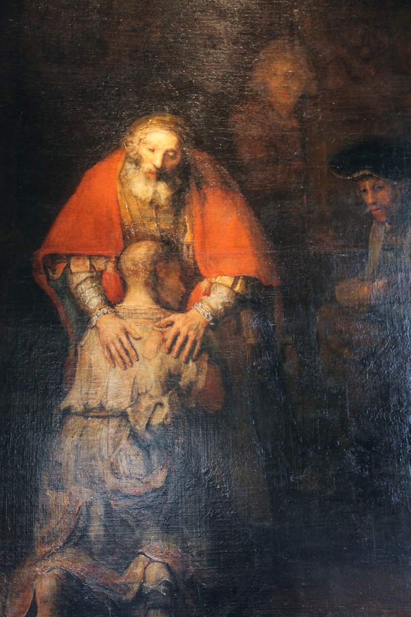 "Tuhlaajapojan paluu", c1665-c1669 tekijältä Rembrandt van Rijn