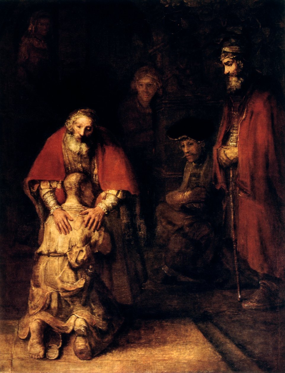 Tuhlaajapojan paluu, n. 1668 tekijältä Rembrandt van Rijn