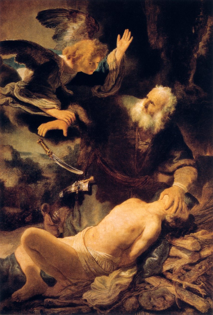 Iisakin uhri, 1635 tekijältä Rembrandt van Rijn