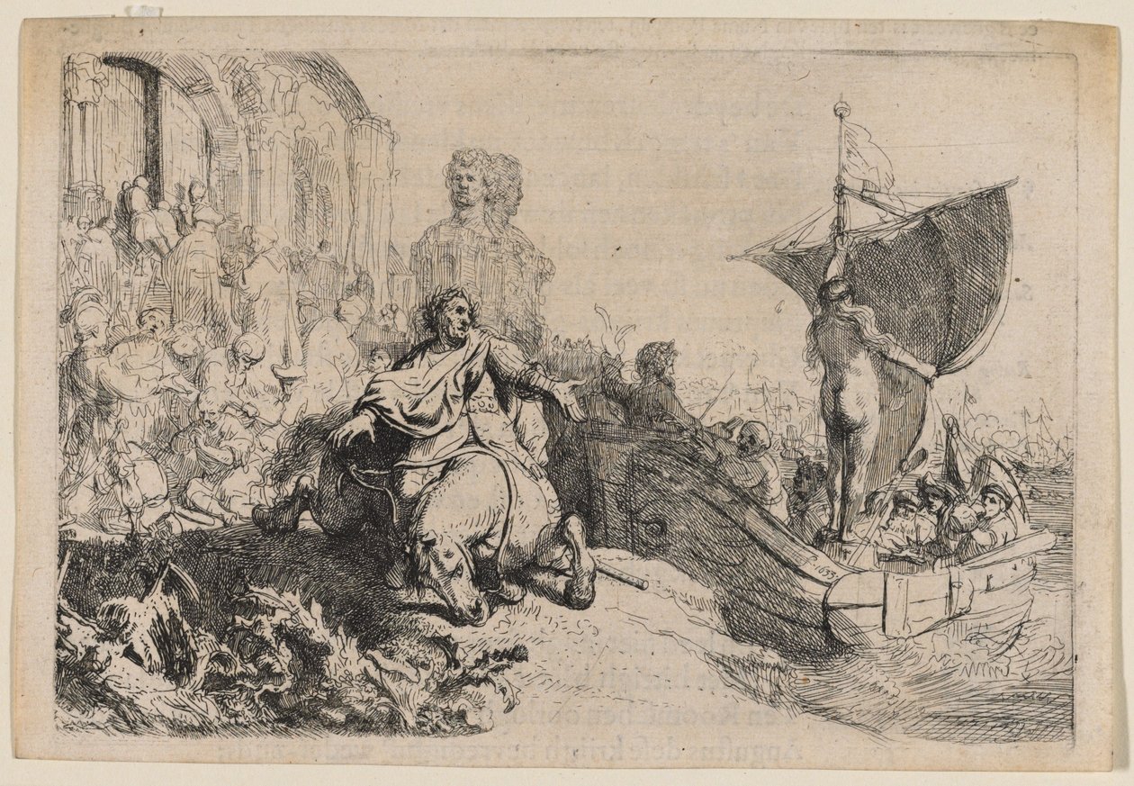 Onnen laiva tekijältä Rembrandt van Rijn