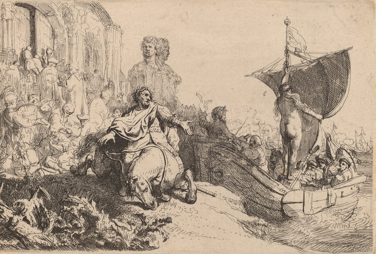 Onnenlaiva, 1633. tekijältä Rembrandt van Rijn
