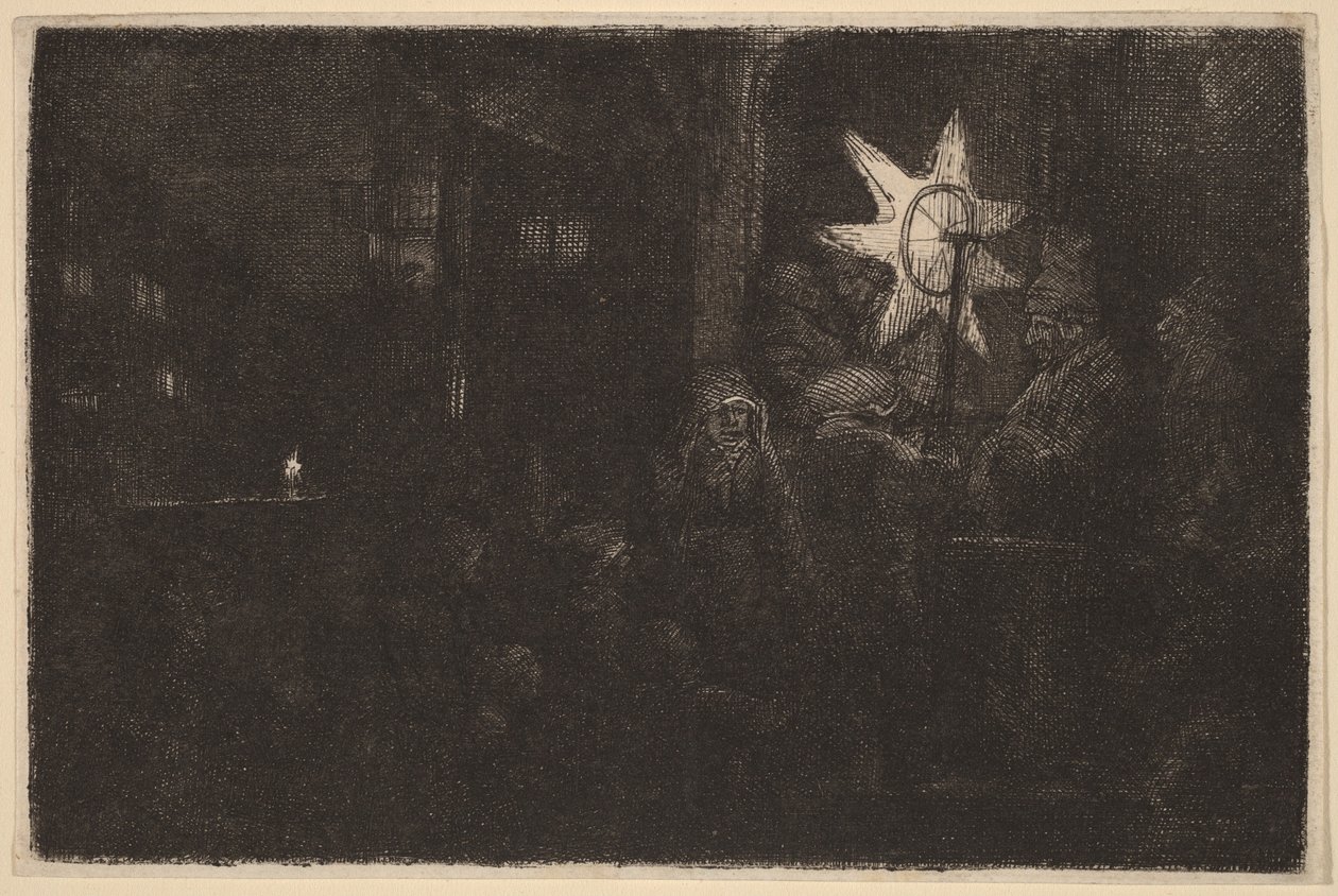 Kuninkaiden tähti: yökuva tekijältä Rembrandt van Rijn