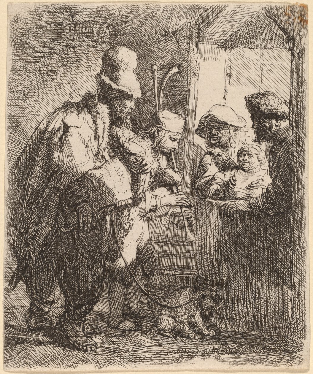 Kiertelevät muusikot tekijältä Rembrandt van Rijn